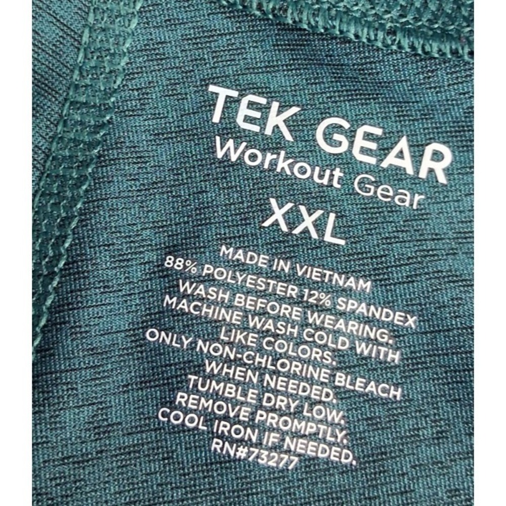 Tek Gear Women's Capri Leggings XXL Teal Athletic Workout Yoga Pants Pockets - Picture 4 of 10